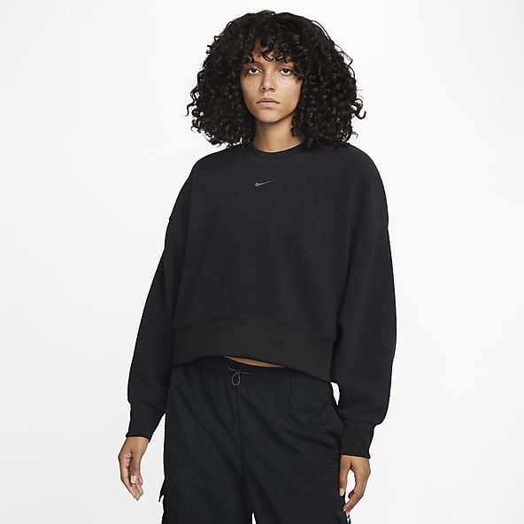 Womens Black Hoodies Pullovers. Nike